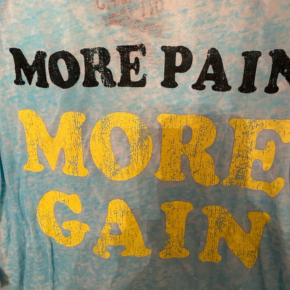 Blue Workout Top - Picture 2 of 4